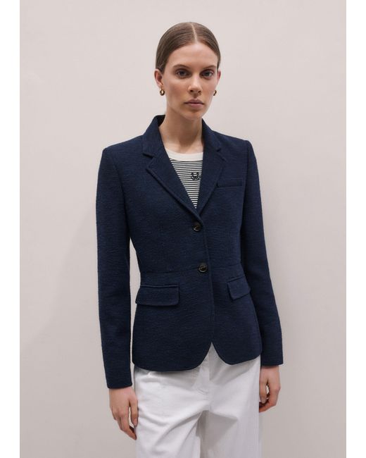 ME+EM Blue Event Ready Corset Jacket