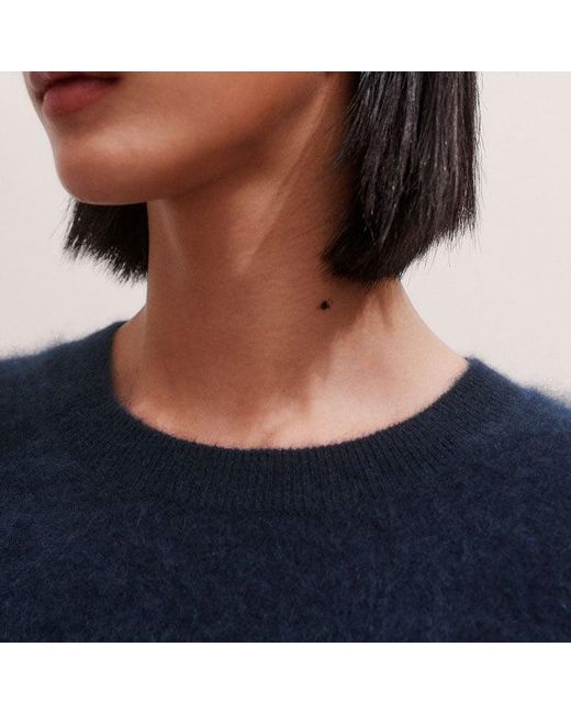 ME+EM Multicolor Brushed Cashmere Straight Knit Tee