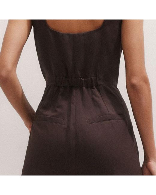 ME+EM Natural The Event Ready Linen Blend Jumpsuit