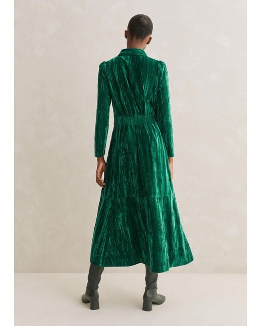 Kele Crushed Velvet Mini Dress | Light Copper