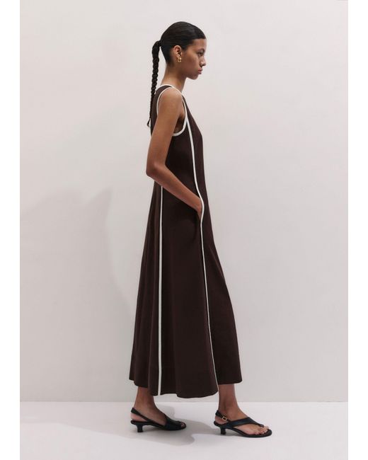 ME+EM Multicolor Creaseless Linen Effortless Summer Maxi Dress-Light Cream
