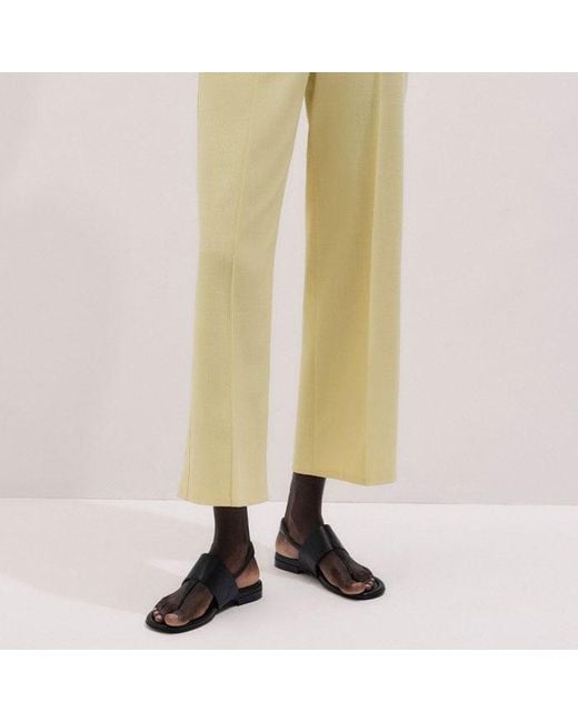 ME+EM Natural Tailored Straight Crop Trouser