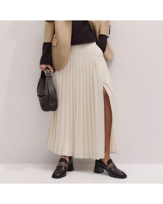 ME+EM Black Texture Zip Front Swing Top