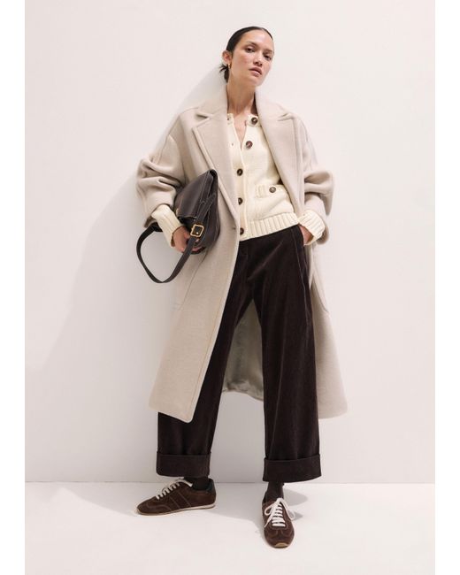 ME+EM Black Clever Cord Trouser
