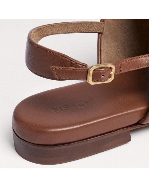ME+EM Brown Toe-Post Sandal