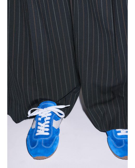 ME+EM Black Pinstripe Wide Leg Trouser