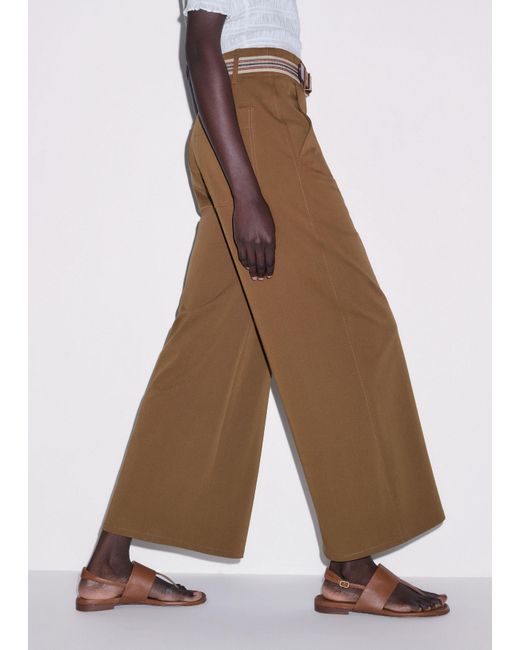 ME+EM Natural Wide Crop Pant