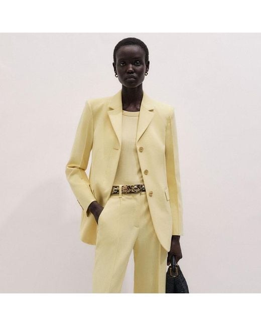 ME+EM Natural Tailored Straight Crop Trouser