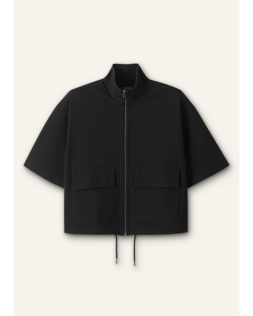 ME+EM Black Luxe Travel Tailoring Layering Jacket