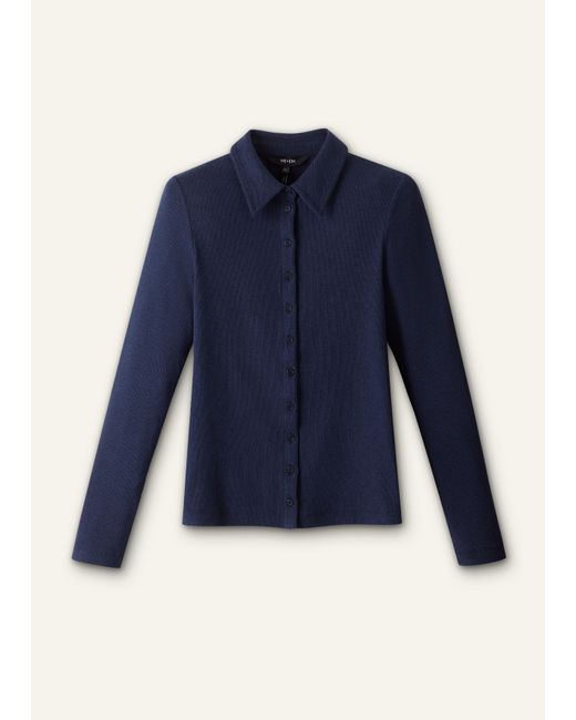 ME+EM Blue Ultimate Rib Shirt