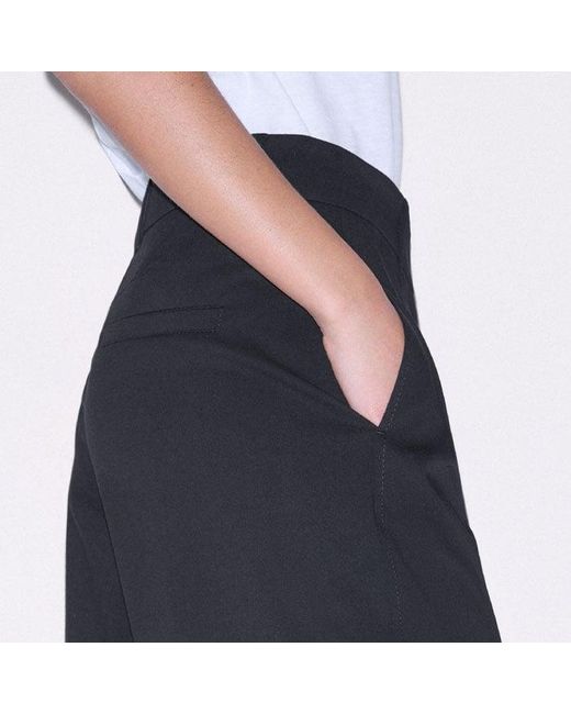 ME+EM White Straight Crop Pant