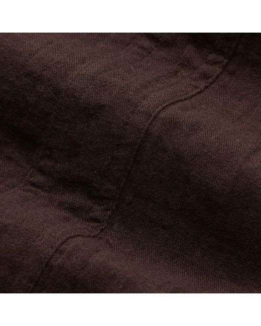 ME+EM Black Cheesecloth Wide-Leg Trouser