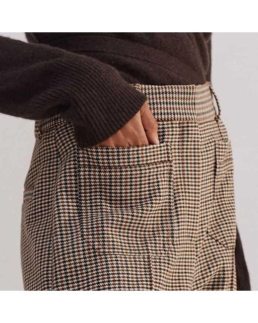 ME+EM Brown Town-To-Country Convertible Trouser Cream