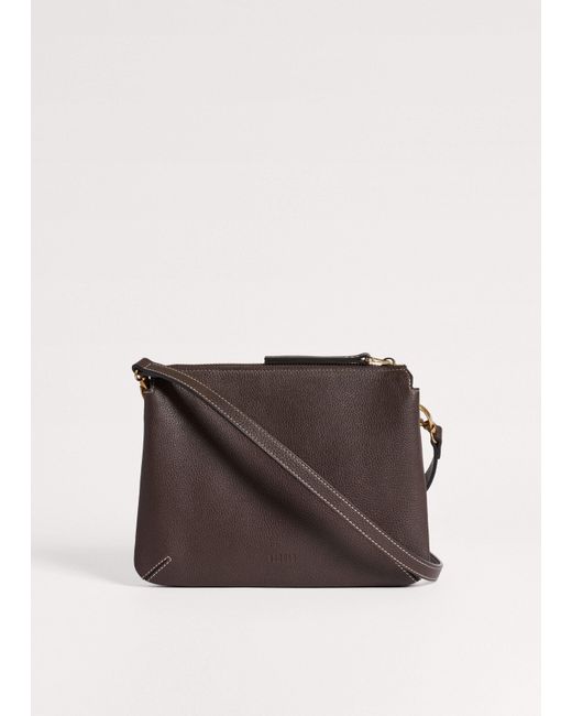 ME+EM Gray Double Pouch Crossbody