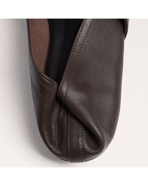 ME+EM Black Square Toe Soft Loafer