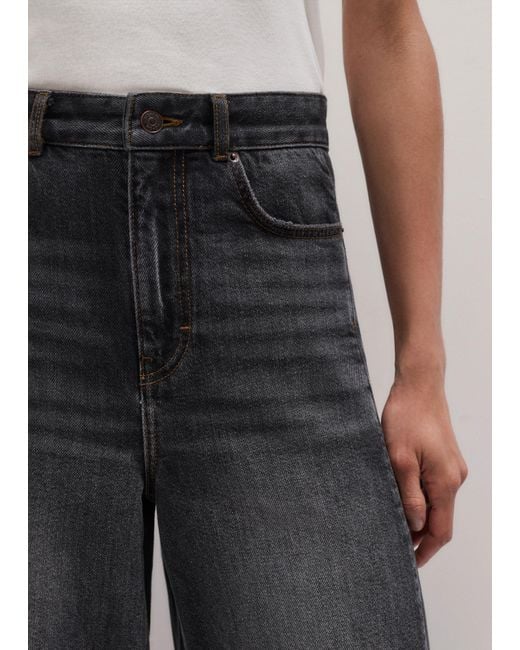 ME+EM Blue Extremely Wide Tapered Jean