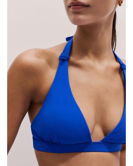 ME+EM Blue The Forever Adjustable Bikini Top