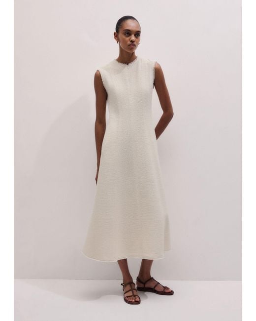 ME+EM Natural Desk-To-Dinner Fit And Flare Maxi Dress