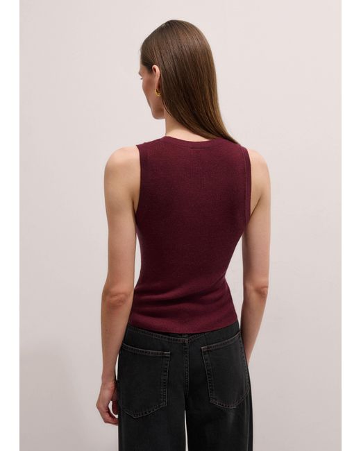 ME+EM Red Barely There Slim Tank