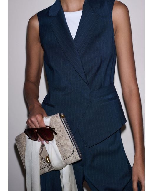 ME+EM Blue Wrap Vest