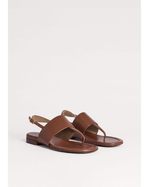 ME+EM Brown Toe-Post Sandal