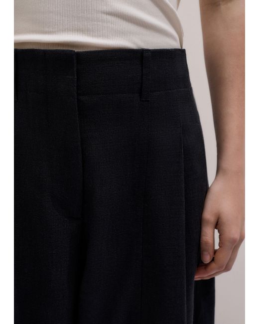 ME+EM Blue Tailored Barrel Trouser