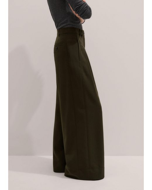 ME+EM Multicolor Wide Leg Double Pleat Trouser