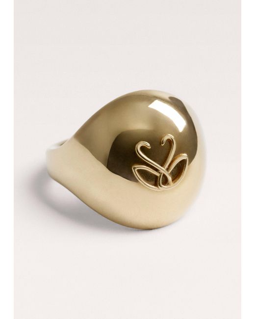 ME+EM Natural Bulb Cygnet Ring Set