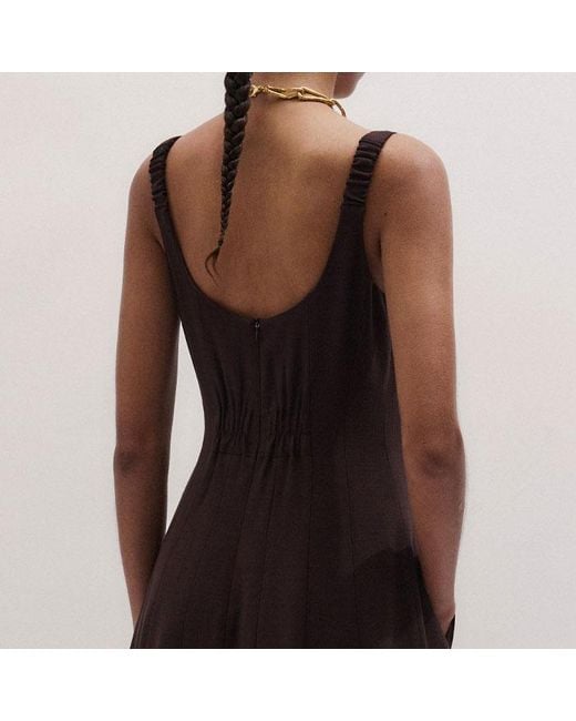 ME+EM Natural Contour Seamed Maxi Dress