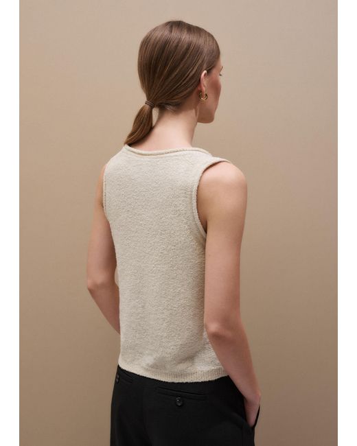 ME+EM Natural Slim Knit Tank Top
