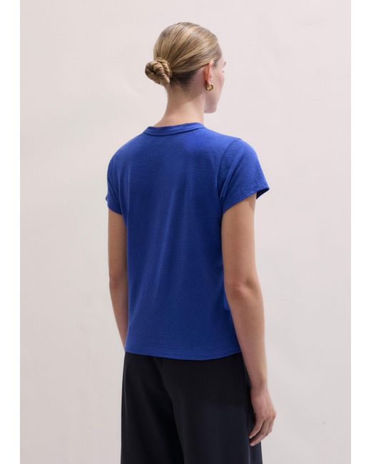 ME+EM Blue Soft Washed Tee