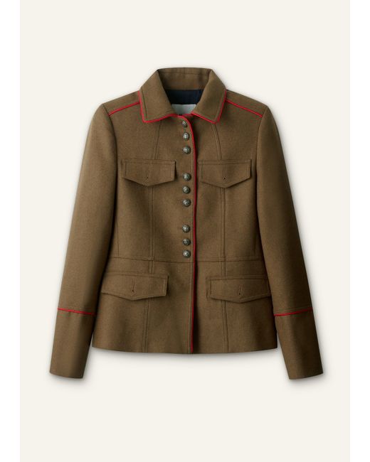 ME+EM Natural Slim Fit Piped Utility Jacket