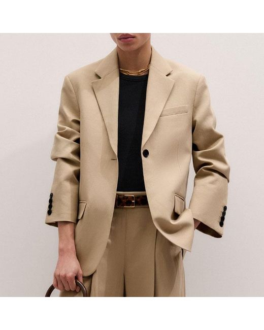 ME+EM Natural Intelligently Oversized Jacket