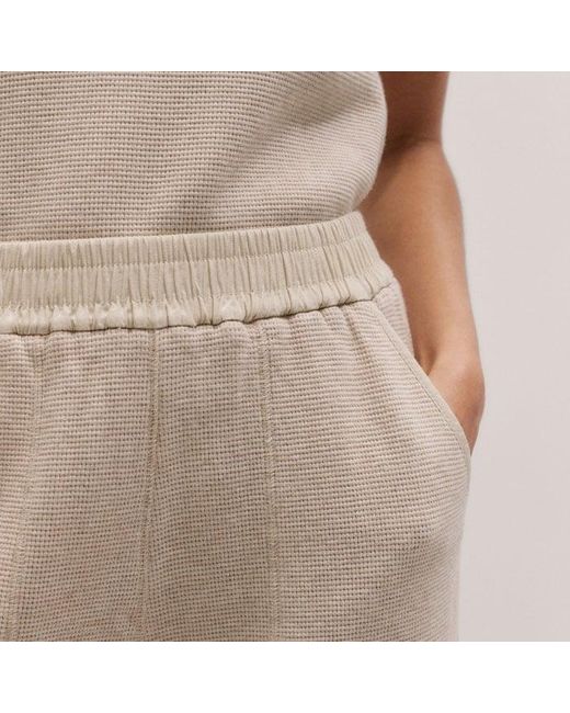 ME+EM Natural Relaxed Cuff Waffle Jogger