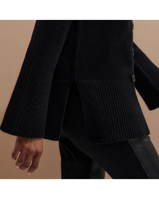 ME+EM Black Button-Through Longline Cardigan