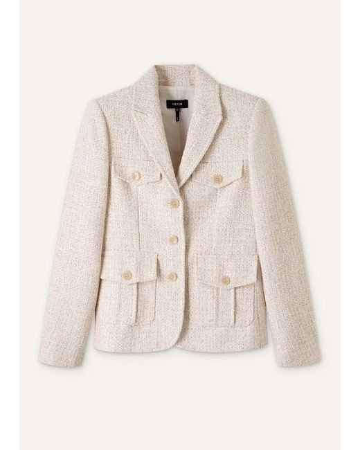 ME+EM Natural Bouclé Contour Jacket