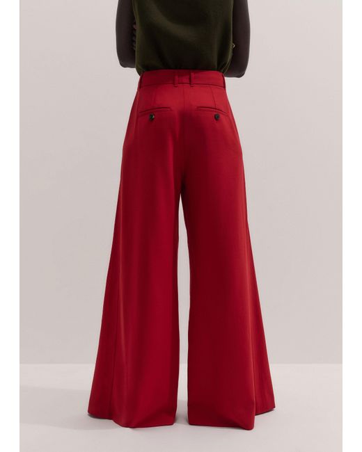 ME+EM Red Very Wide-Leg Pant