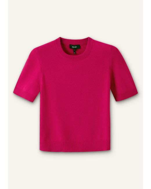 ME+EM Red Cashmere Crop Tee