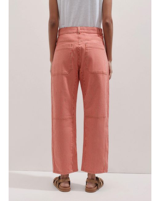 ME+EM Cotton Stripe Engineered-Leg Pant