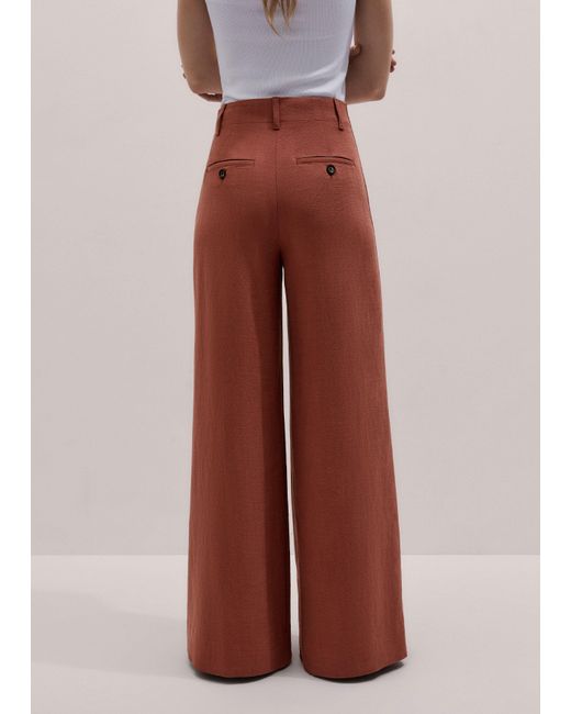 ME+EM White Super Wide Tailored Trouser