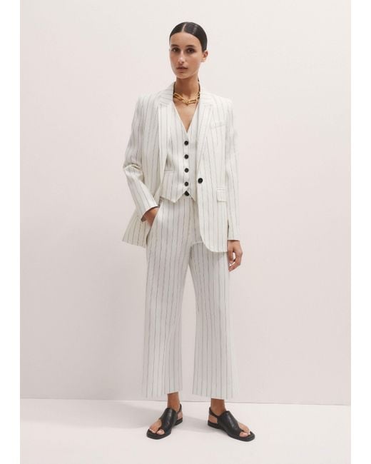 ME+EM Multicolor Straight-Leg Crop Trouser
