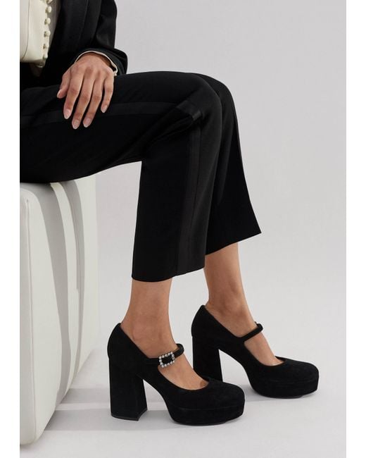 ME+EM Black Platform Mary Jane