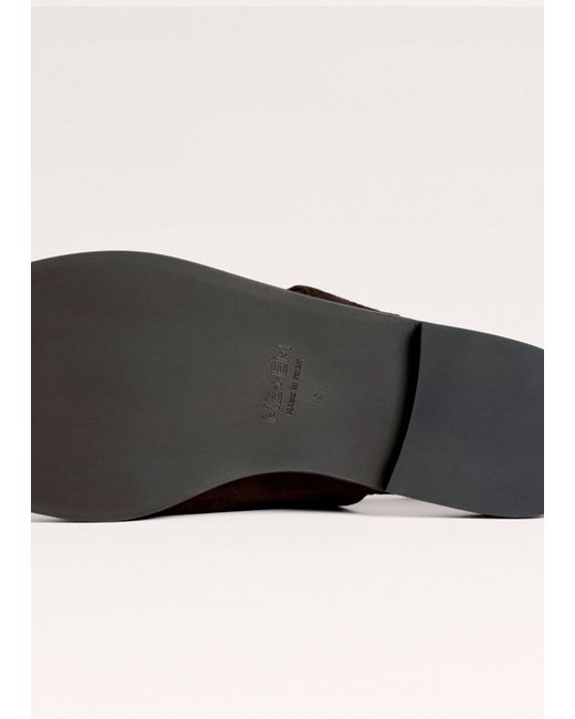 ME+EM Brown Asymmetric Toe Loop Sandal