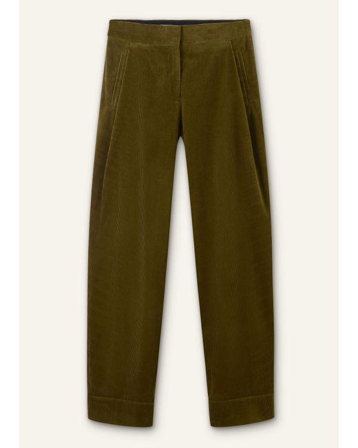 ME+EM Green Clever Cord Trouser