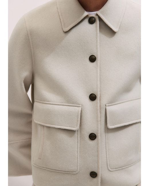 ME+EM Natural Double Face Swing Jacket
