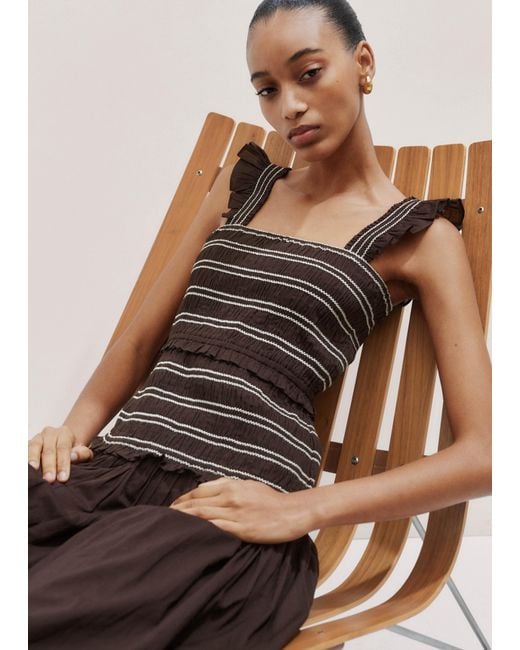 ME+EM Black Cotton Poplin Contrast Stitch Midi Dress
