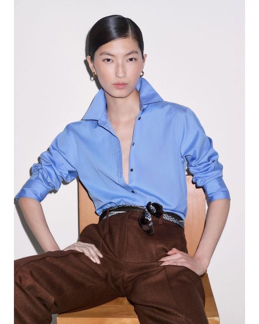 ME+EM Blue Perfectly Proportioned Shirt
