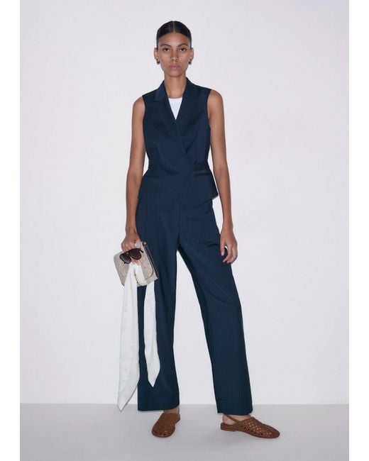 ME+EM Blue Wrap Vest