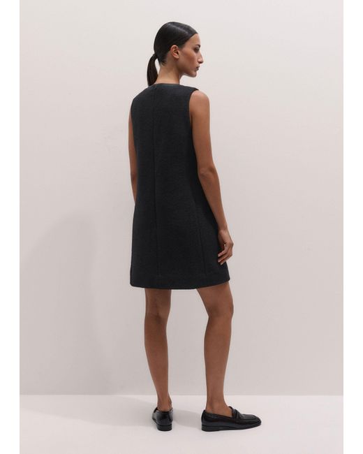 ME+EM Black Bound Mini Shift Dress