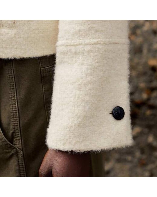 ME+EM Natural Boucle Swing Jacket